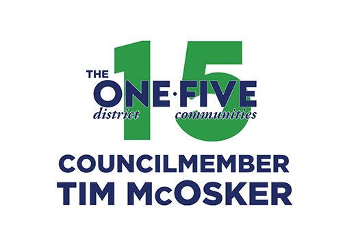 15 District - Council Member Tim McOsker logo