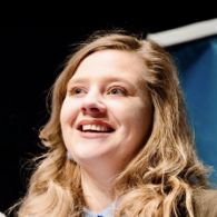 Smiling middle age white woman